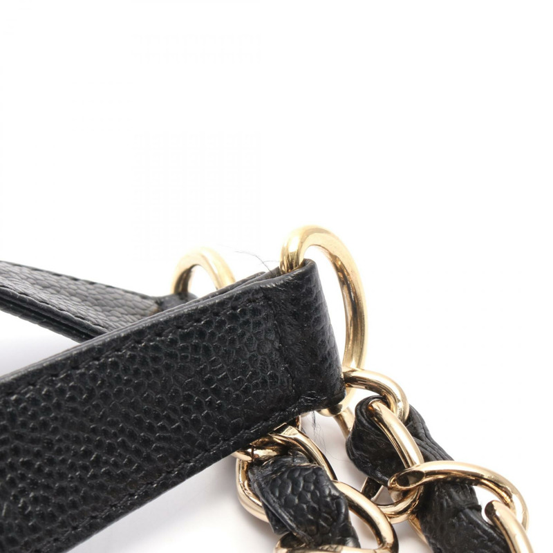 香奈兒 (CHANEL) Matelasse PST 手提鏈條單背包 A20994 黑色皮革 二手 女士 金色五金-9