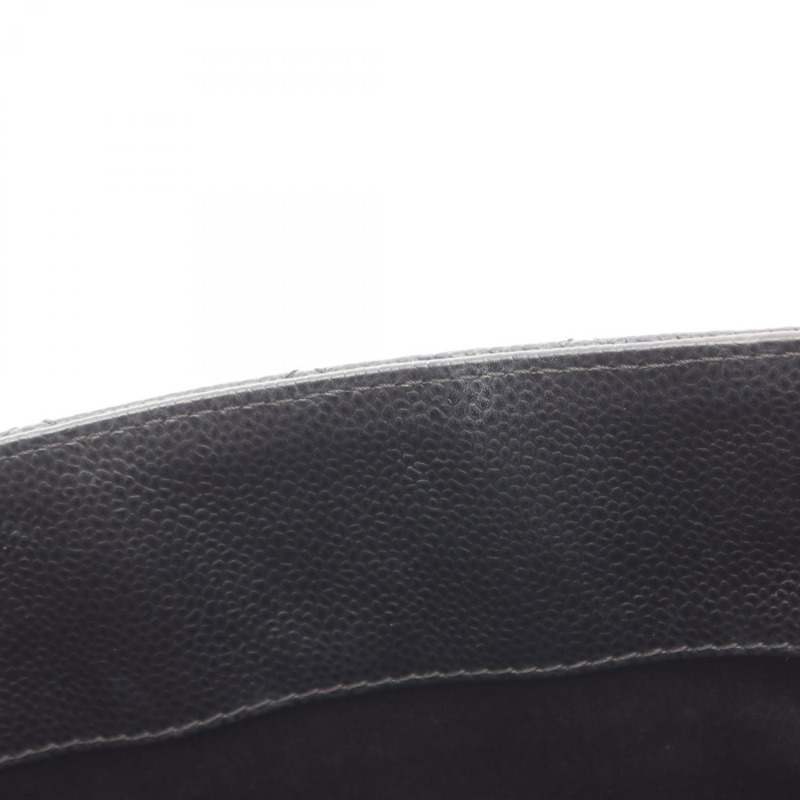 香奈兒 (CHANEL) Matelasse Grand Shopping GST 手提包，鏈條肩背包，黑色皮革，金色五金，CC-8