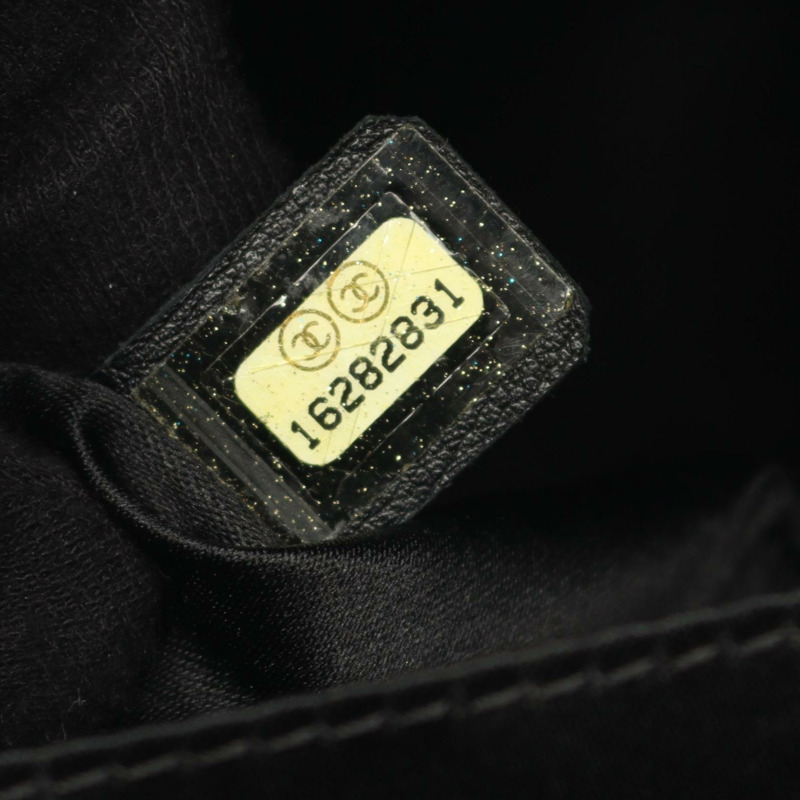 香奈兒 (CHANEL) Matelasse Grand Shopping GST 手提鏈條肩包，黑色皮革 COCO-4