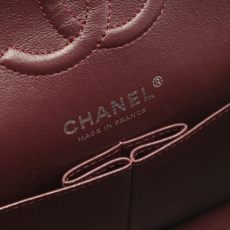 香奈兒 (CHANEL) Matelasse W 翻蓋鏈條單背包 A01113 小牛皮 黑色 二手 女士-3