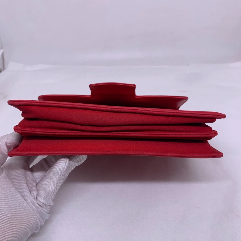 Salvatore Ferragamo Thalia鏈條單肩包 紅色 金扣-2