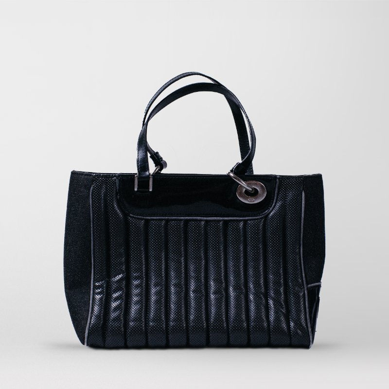 🧠小浮気見世物小屋🧠 絕版收藏級🇫🇷Dior by John Galliano 限量 Chris 1947 凱迪拉克包｜賽車透氣丹寧 × 金屬車牌-9