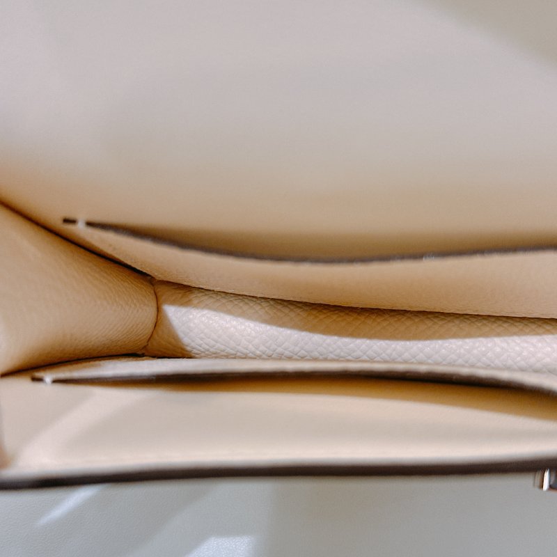 TW4571	Hermes 愛馬仕 康康卡包 小皮具 奶油白拼黃陶瓷面 Constnace Slim Wallet-11