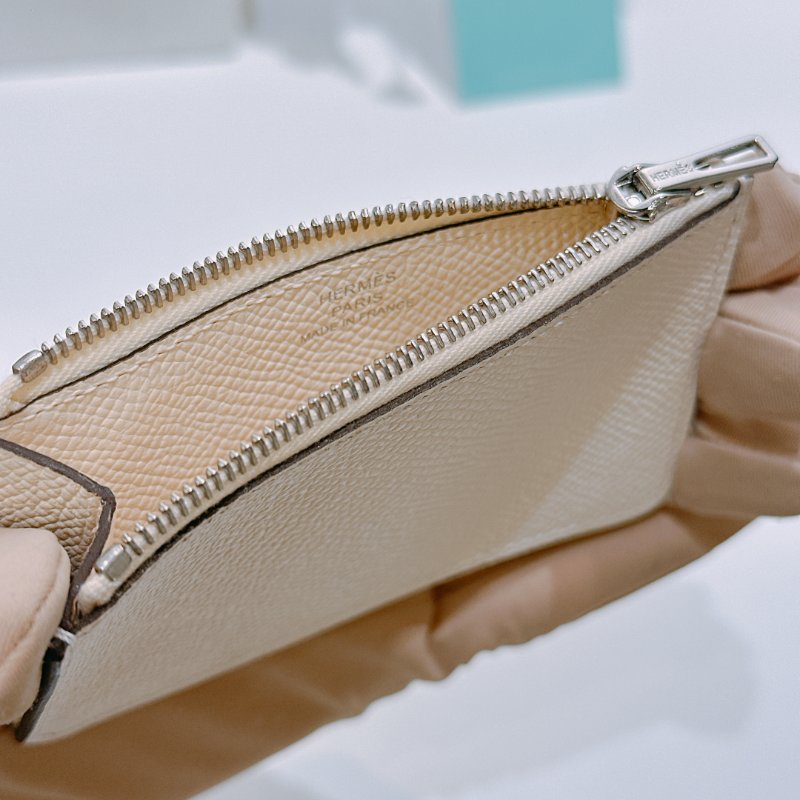 TW4571	Hermes 愛馬仕 康康卡包 小皮具 奶油白拼黃陶瓷面 Constnace Slim Wallet-15