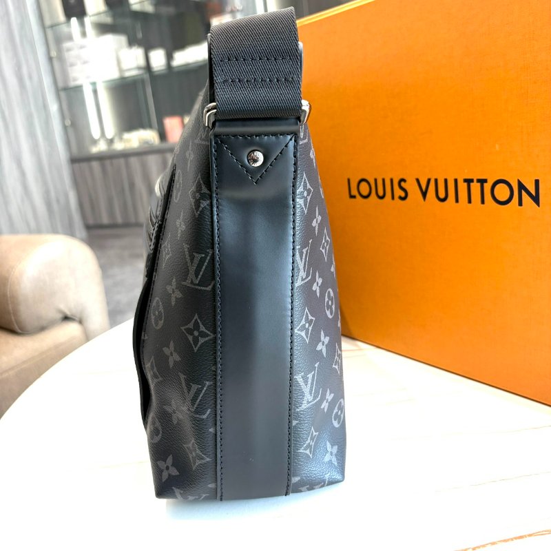 *SHIHNA名牌精品*LV 黑原花 Odyssey奧德賽/ Messenger MM 郵差包-1