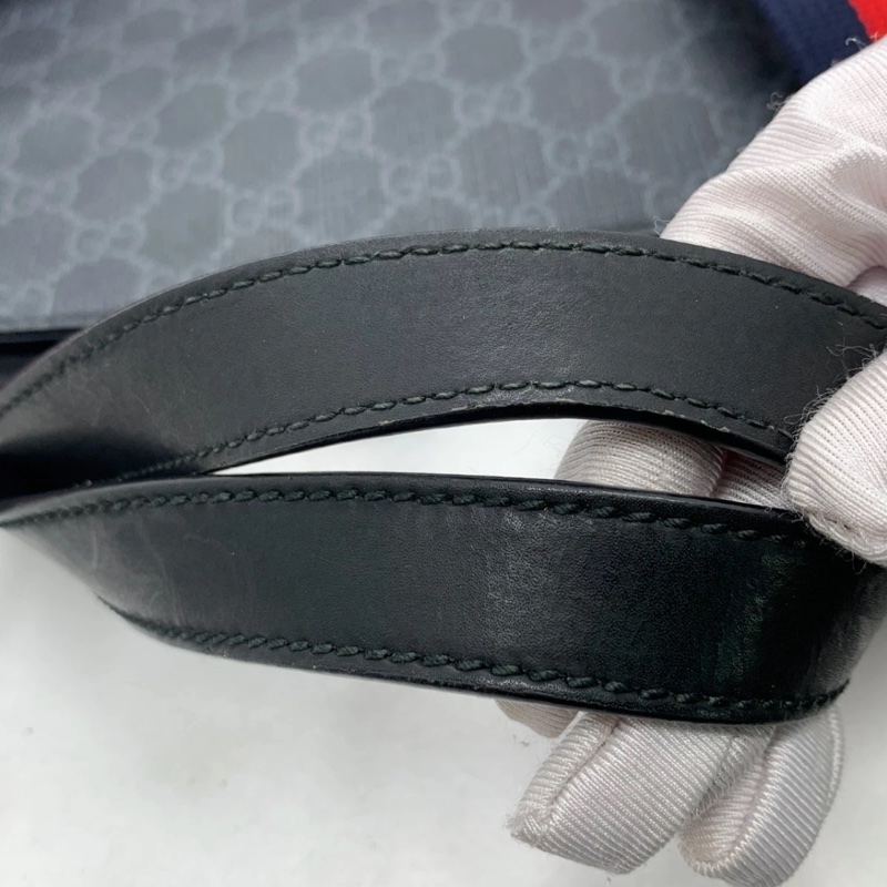 Gucci GG Supreme Monogram Night Courrier 竪款手提包-9