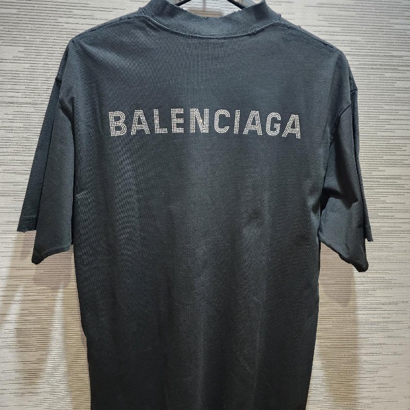 💎Han's house精品服飾💎 Balenciaga 巴黎世家 鑽字 短T T恤 短袖-0