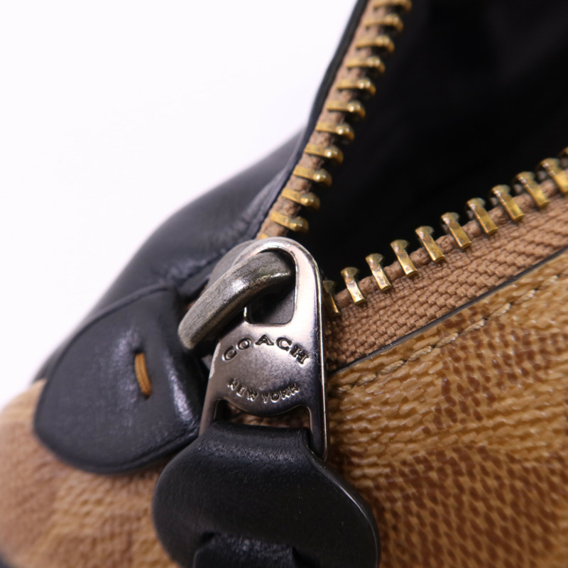 COACH 牛皮皮革/塗層帆布Waist Bag腰包-9