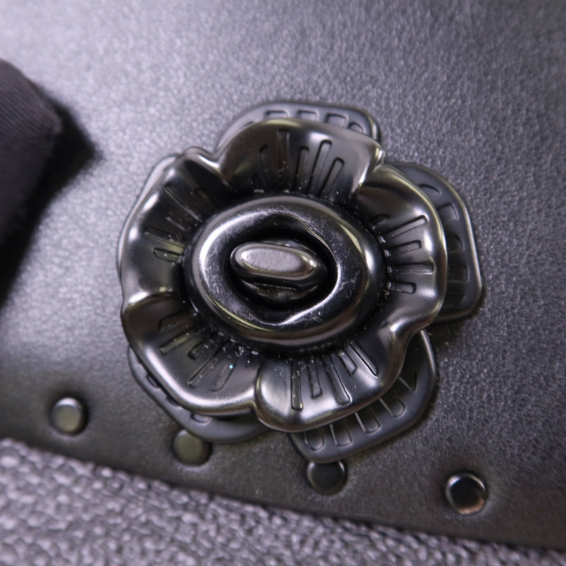 COACH 塗層帆布/牛皮皮革Mini Flap Crossbody Bag鏈帶肩背袋-9