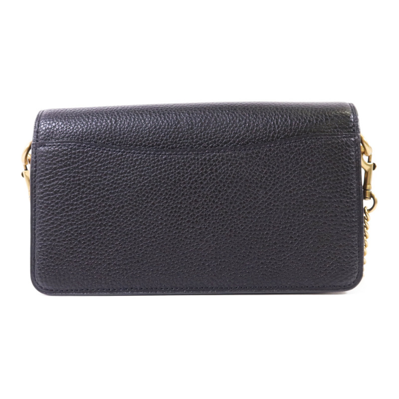 COACH 牛皮皮革2 Way Shoulder Bag金扣手挽肩背兩用袋-1