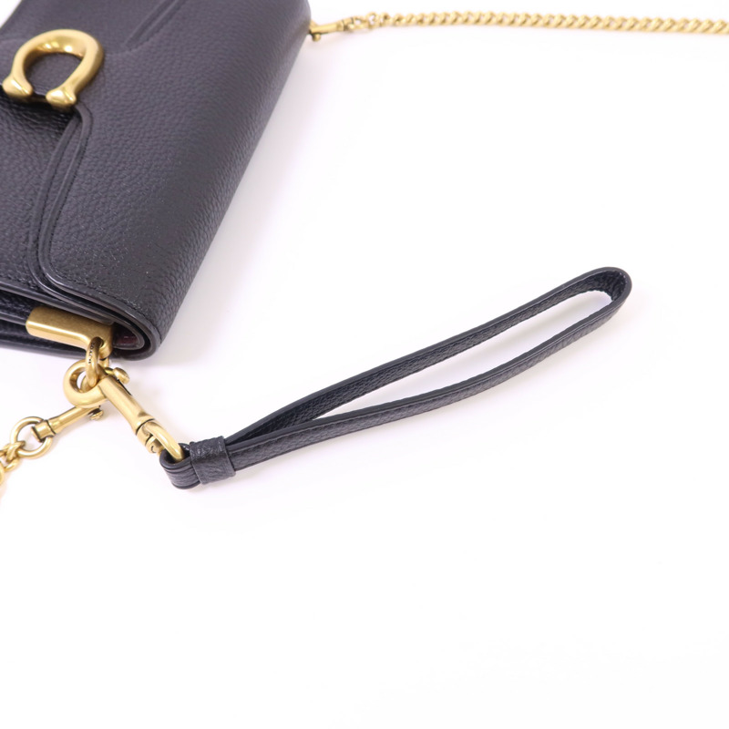 COACH 牛皮皮革2 Way Shoulder Bag金扣手挽肩背兩用袋-5