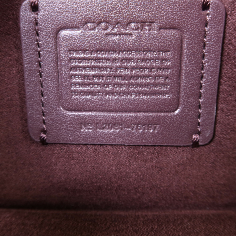 COACH 牛皮皮革2 Way Shoulder Bag金扣手挽肩背兩用袋-10