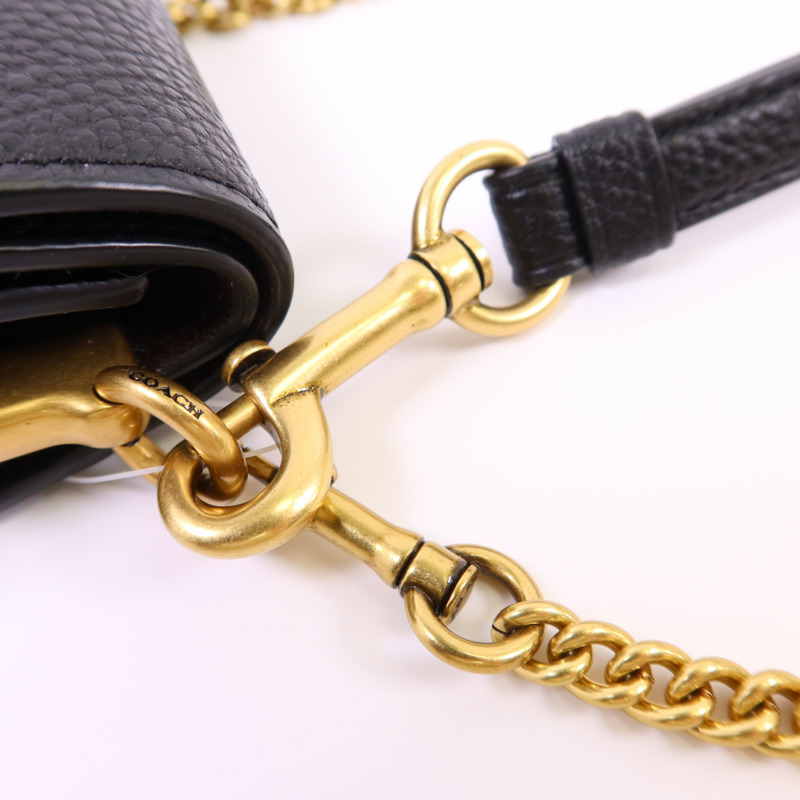 COACH 牛皮皮革2 Way Shoulder Bag金扣手挽肩背兩用袋-13