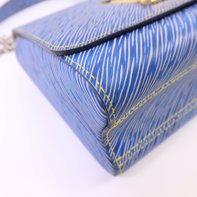 LOUIS VUITTON Epi Twist MM銀扣肩背袋-15