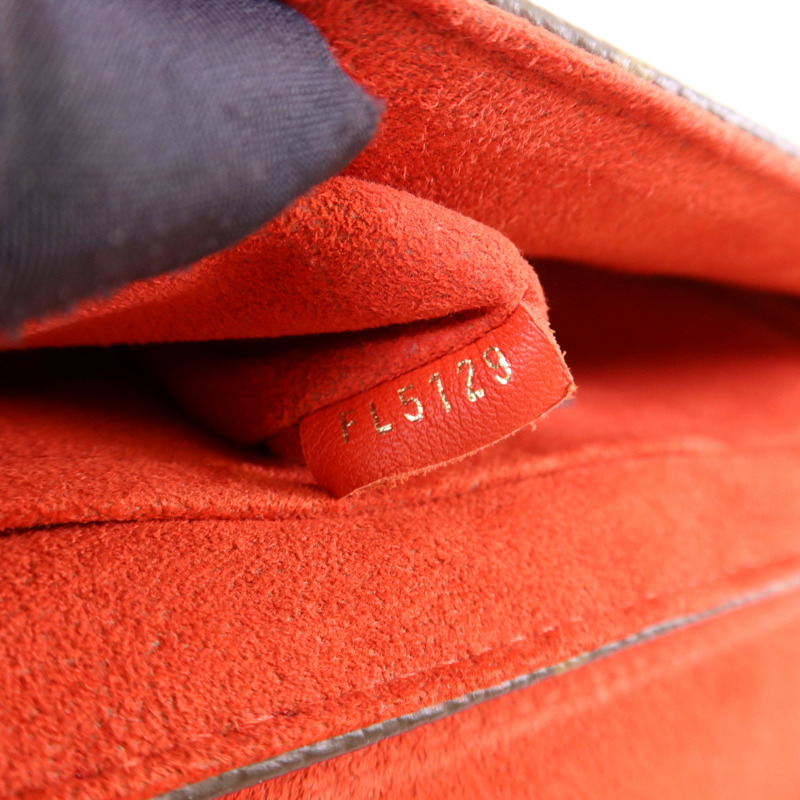 LOUIS VUITTON Monogram Locky BB金扣手挽肩背棕色/紅色-8