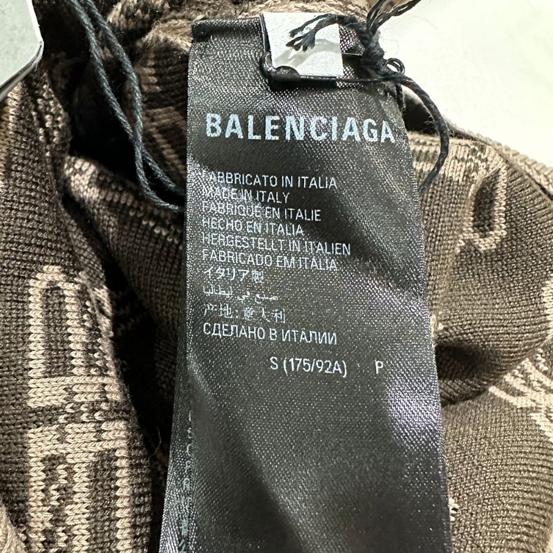 Balenciaga BB Monogram Sweater for Men in Brown - 733859-T3253-9378 ( Size: S / M / L )-4