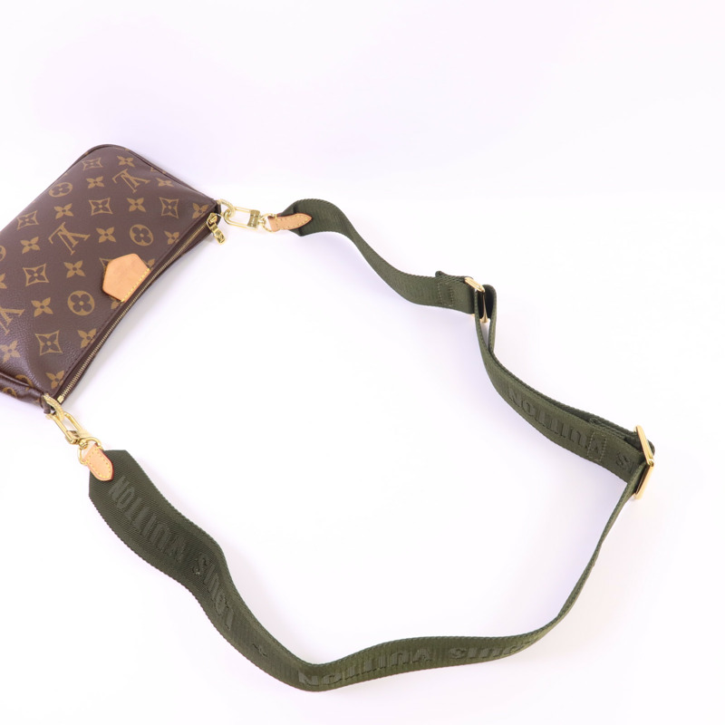 LOUIS VUITTON Monogram Multi Pochette Accessoires金扣肩背袋-5
