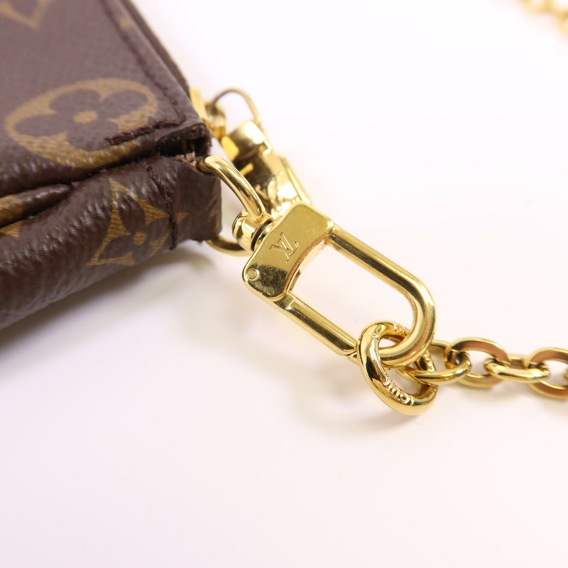 LOUIS VUITTON Monogram Multi Pochette Accessoires金扣肩背袋-13