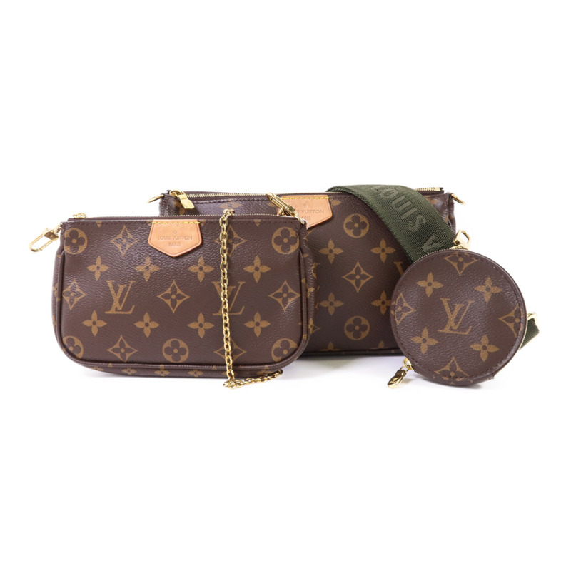 LOUIS VUITTON Monogram Multi Pochette Accessoires金扣肩背袋-0
