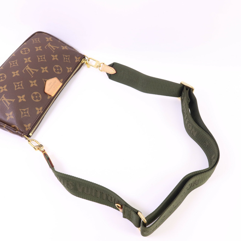 LOUIS VUITTON Monogram Multi Pochette Accessoires金扣肩背袋-5