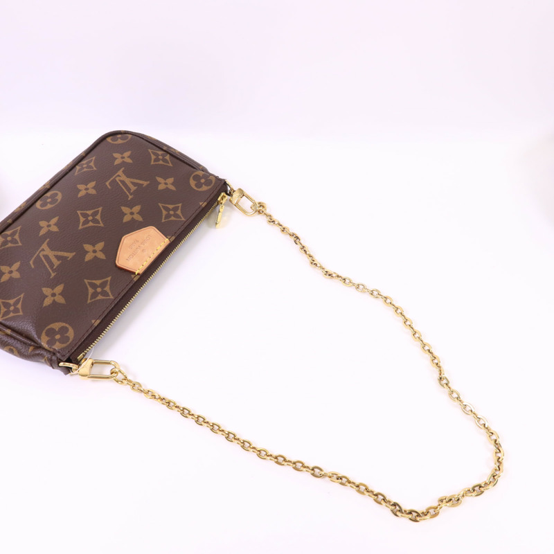 LOUIS VUITTON Monogram Multi Pochette Accessoires金扣肩背袋-11