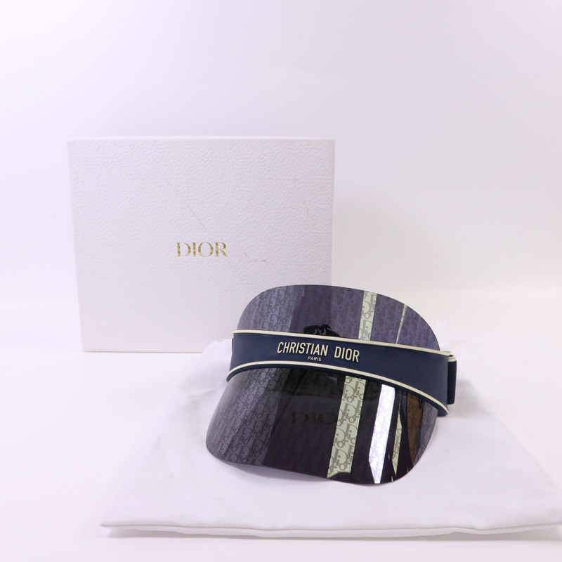 Dior PVC Blue Dior Oblique Visor Hat帽子-10