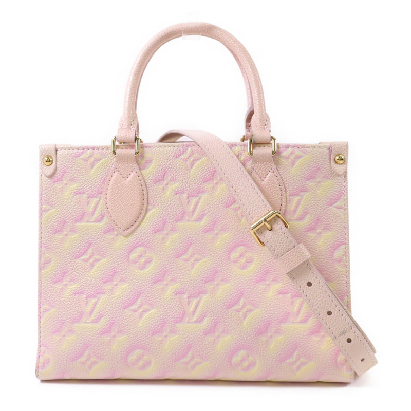 LOUIS VUITTON Monogram Empreinte On The Go PM金扣手挽肩背兩用袋-0