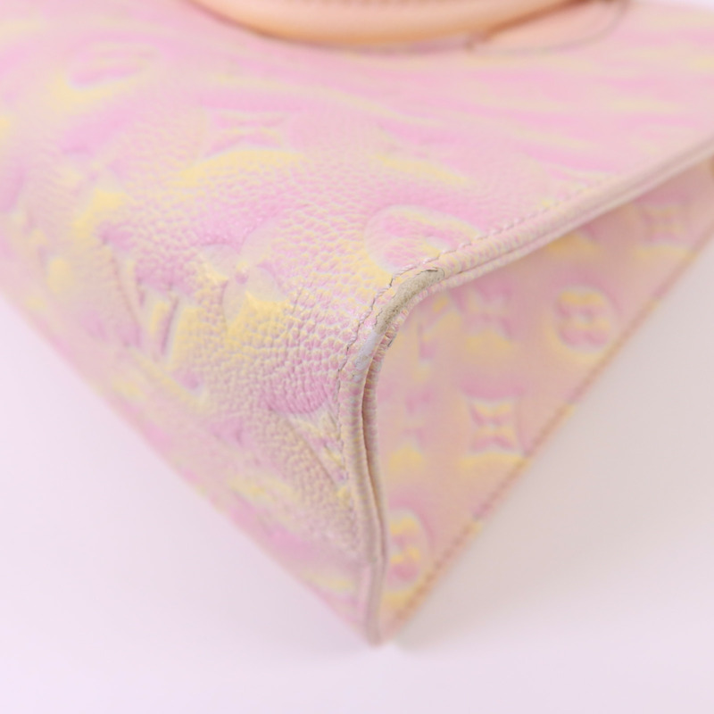 LOUIS VUITTON Monogram Empreinte On The Go PM金扣手挽肩背兩用袋-10