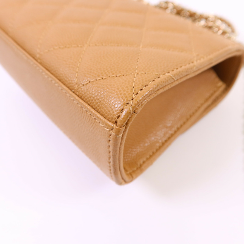 CHANEL 牛皮皮革Mini Top Handle Flap Bag金扣手挽肩背兩用袋-12