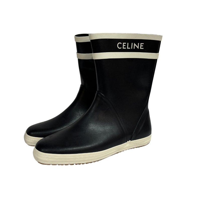 【美收精品】CELINE 海軍藍短筒雨鞋 4-565-0