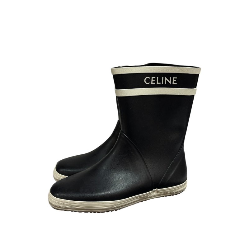 【美收精品】CELINE 海軍藍短筒雨鞋 4-565-8