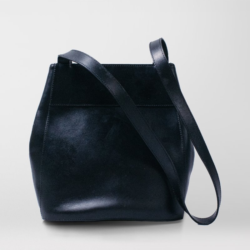 🧠小浮気見世物小屋🧠 法國製🇫🇷Yves Saint Laurent 絕美撞色麂皮水桶包｜蒙德里安配色 × 幾何拼接-8