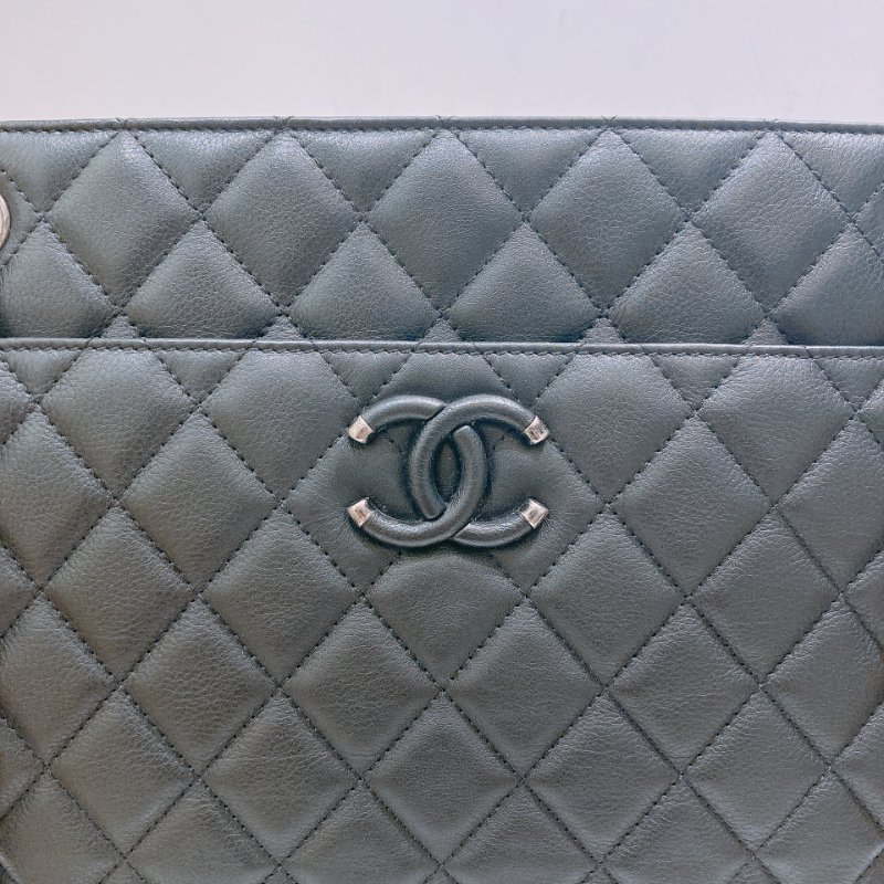 TW4572 Chanel 香奈兒 托特包 黑色牛皮 Tote Bag Calfskin Black x PHW-9