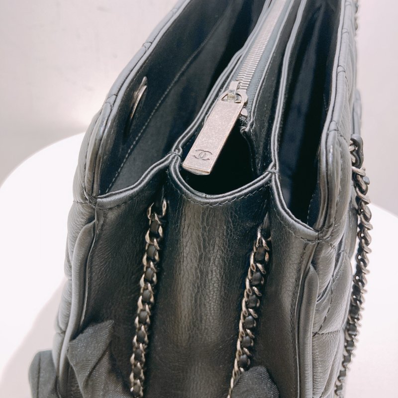 TW4572 Chanel 香奈兒 托特包 黑色牛皮 Tote Bag Calfskin Black x PHW-10