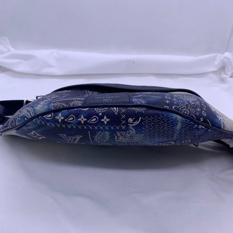 lv路易威登 Discovery PM Monogram Bandana 漂白藍 M2058 腰包-7