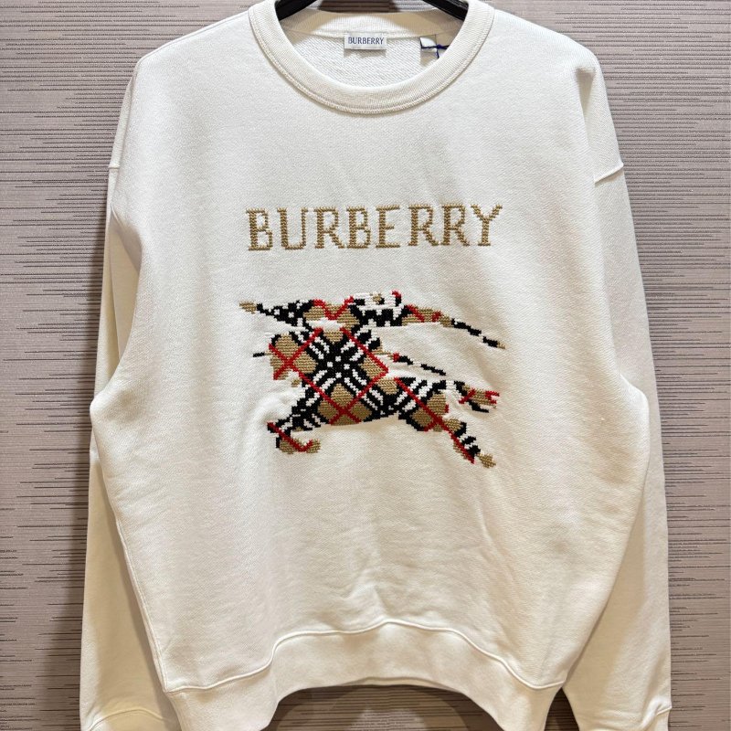 💎Han's house精品服飾💎 Burberry 刺繡 格紋 戰馬 衛衣 長袖-0