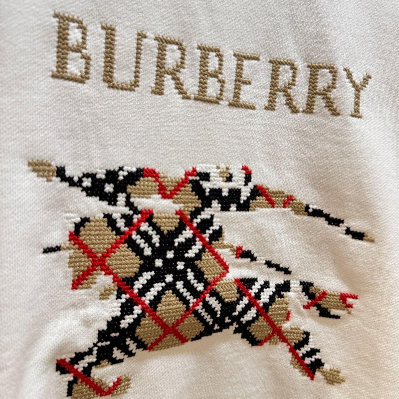 💎Han's house精品服飾💎 Burberry 刺繡 格紋 戰馬 衛衣 長袖-6