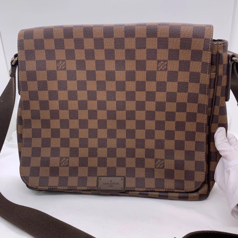 LV路易威登 District MM 男士斜挎包 Damier 棕色棋格-0