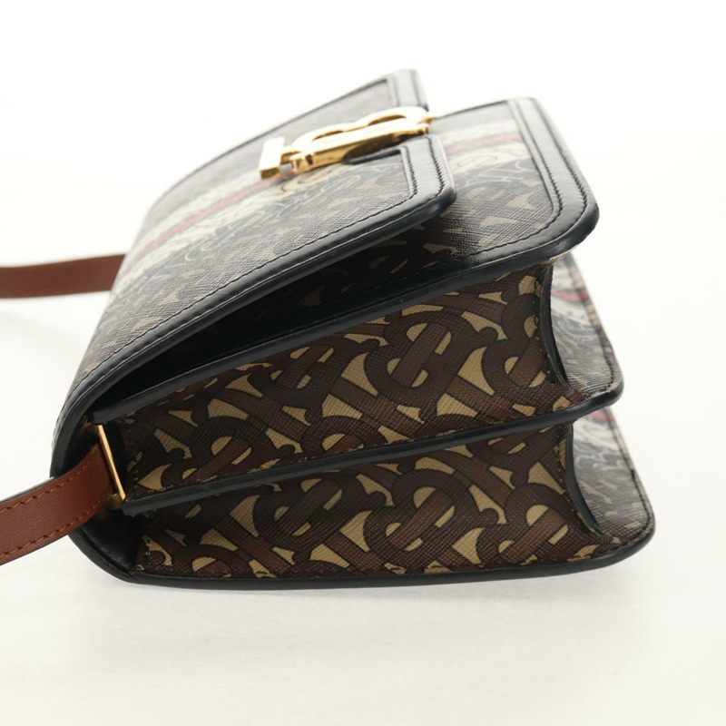 【日本直送】BURBERRY TB Monogram 單肩包 PVC 金棕色 8031708 正品 153622SM-2