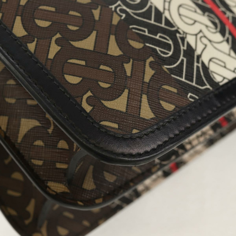 【日本直送】BURBERRY TB Monogram 單肩包 PVC 金棕色 8031708 正品 153622SM-16