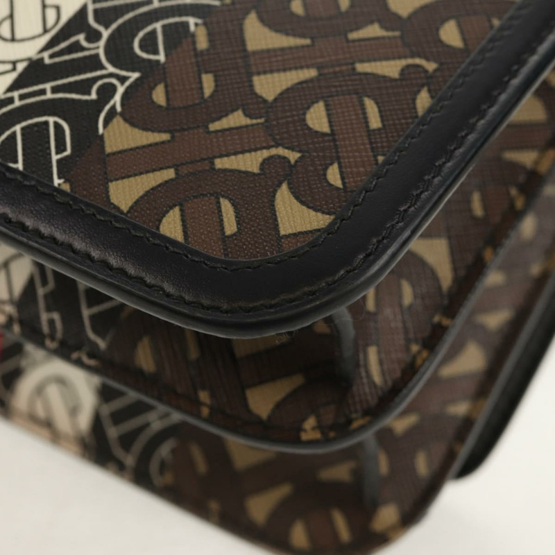 【日本直送】BURBERRY TB Monogram 單肩包 PVC 金棕色 8031708 正品 153622SM-17