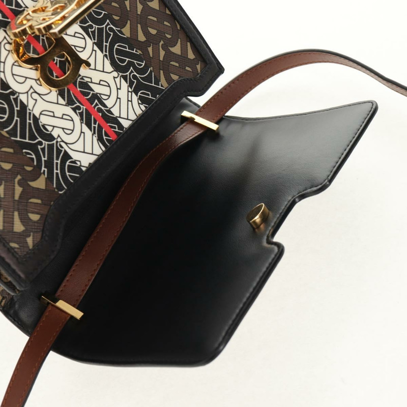 【日本直送】BURBERRY TB Monogram 單肩包 PVC 金棕色 8031708 正品 153622SM-19