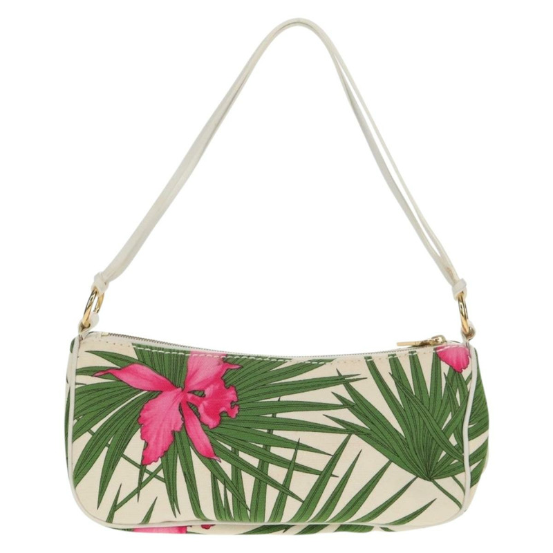 【日本直送】CELINE 帆布綠金色配件包 Auth 153858V-1