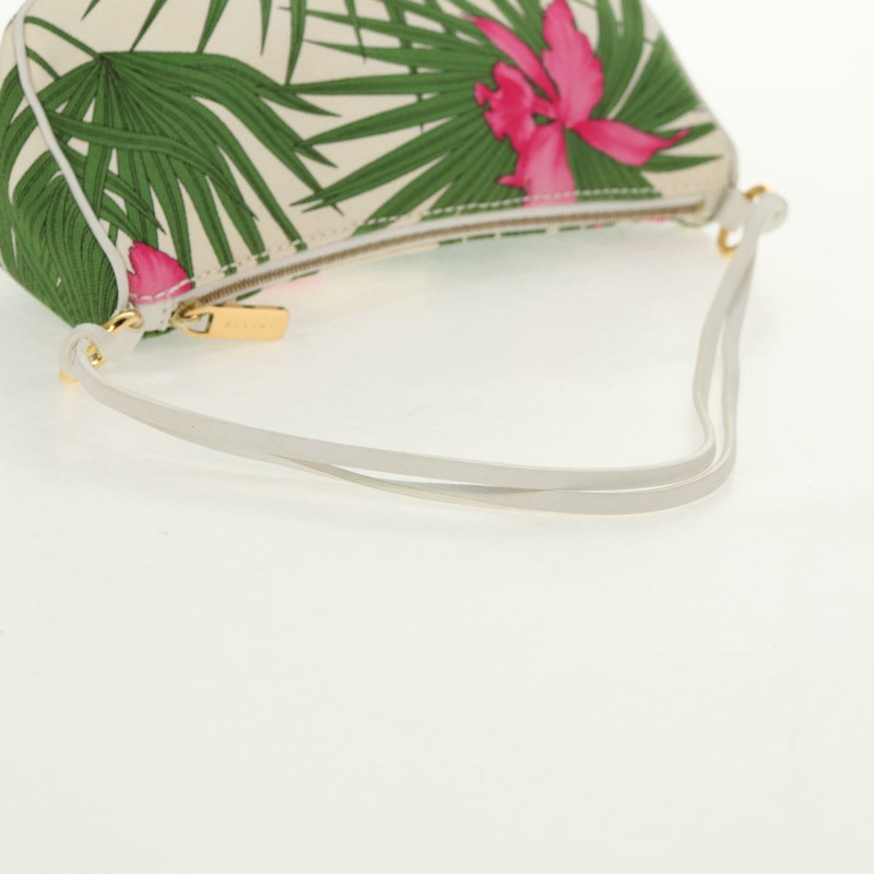 【日本直送】CELINE 帆布綠金色配件包 Auth 153858V-6