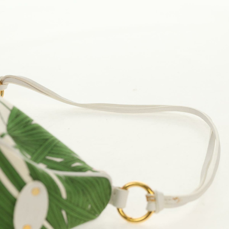 【日本直送】CELINE 帆布綠金色配件包 Auth 153858V-7