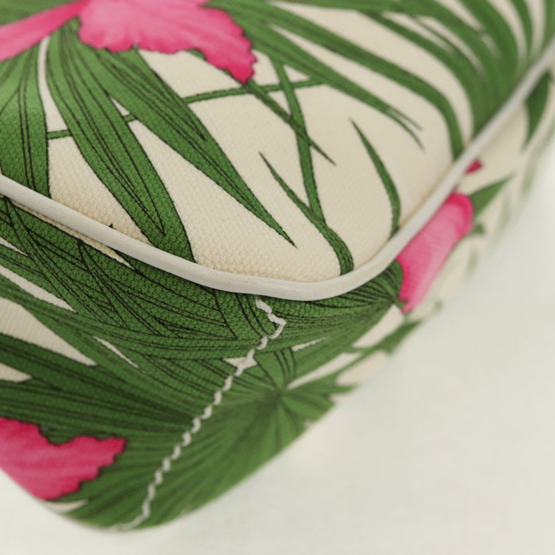 【日本直送】CELINE 帆布綠金色配件包 Auth 153858V-13