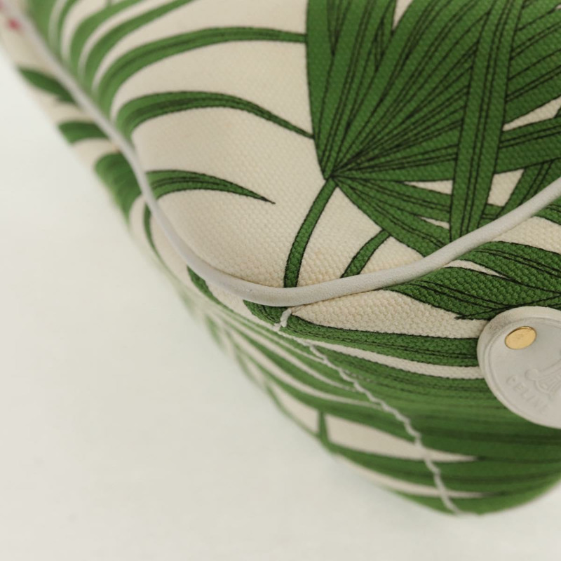 【日本直送】CELINE 帆布綠金色配件包 Auth 153858V-14