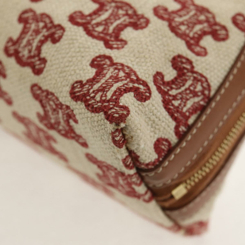 【日本直送】CELINE Triomphe Macadam帆布鏈肩背包 米色金色帆布 正品 154016M-14