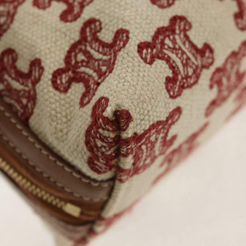 【日本直送】CELINE Triomphe Macadam帆布鏈肩背包 米色金色帆布 正品 154016M-15