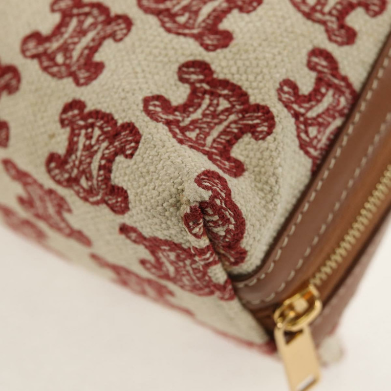 【日本直送】CELINE Triomphe Macadam帆布鏈肩背包 米色金色帆布 正品 154016M-16